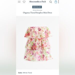 Abercrombie organza garden party mini-dress !